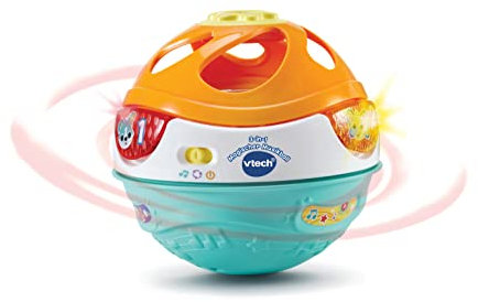 Vtech Baby 3-in-1 Magischer Musikball Interaktives Babyspielzeug, das Sich von allein bewegt und Musik spielt Für Kinder von 9-36 Monaten, Bunt