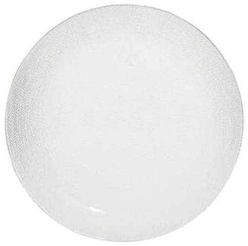 Secret de Gourmet - Lot de 6 Assiettes Plates Palm 27cm Transparent