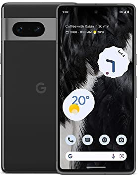 Google Pixel 7 – Unlocked Android 5G Smartphone with wide-angle lens and 24-hour battery – 256GB – Obsidian