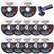 Lot de 12 disques à tronçonner, disques à tronçonner 76 mm, disques à tronçonner 76 mm pour bois et métal, disques à lamelles 76 mm, disques à tronçonner 76 mm, disques abrasifs noirs.