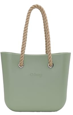 O bag - Shopper Tasche mini aus Thermoplastische Verbindung, minzgrün (29 X 31 X 12 cm)