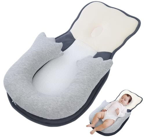 Almohada de cuña para bebés para recién nacidos, almohada ergonómica anti reflujo recién nacido, resistente a la seguridad y deslizamiento, adecuada para alimentar a las botellas, dormir, amamantar