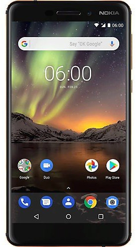 Nokia 6.1 - Smartphone 32GB, 3GB RAM, Dual SIM, Black/Copper