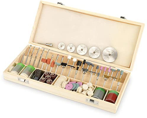 Kit di Accessori per Utensili Rotanti 242 Pcs con Kit Per Taglio, Smerigliatura, Levigatura, Affilatura, Intaglio e Lucidatura Con Codolo Universale 3,2 mm (1/8) Con Custodia