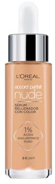 L'Oréal Paris Accord Parfait Sérum con Color con Ácido Hialurónico Tono 2-3 Light