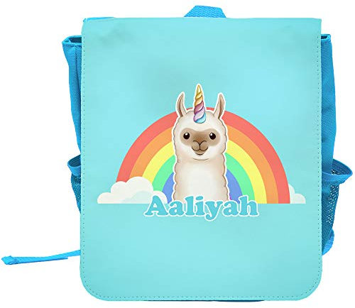 Kinder-Rucksack mit Namen Jon und Llama-Einhorn-Motiv für Jungen | Rucksack | Backpack