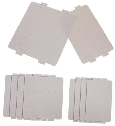 LIFKOME 10 Pièces Feuille de mica haute température pièces de remplacement du four à micro-ondes filtre à graisse micro- assiette à micro-ondes accessoires d'isolation résine
