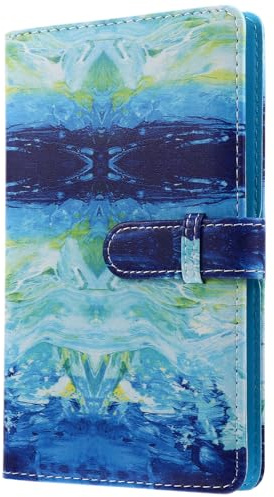 DOITOOL Estuche para Tarjetas de Visita PU de Ranuras Organizador Práctico para Tarjetas de Presentación y Crédito Portátil y Resistente Estilo Surtido para Oficina y Varios Estilos