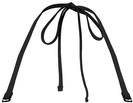 W&F APPAREL 2 Neckholder-Riemen für Badeanzug, Schwarz