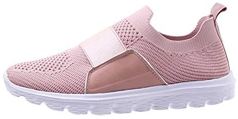 Xmiral Lightweight Sports Running Shoes, Breathable Sports Shoes, Gym Fitness Trainers for Women(43,Rosa)