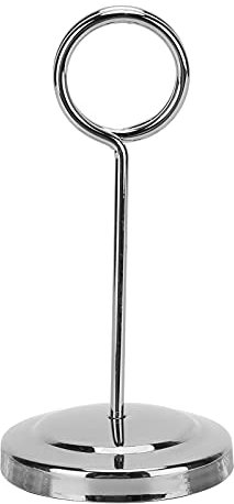 Portanumero da Tavolo in Acciaio Inossidabile, Segnaposto Portacarte 10.5CM per Matrimoni, Feste, Uffici, Ristoranti con Design Minimalista - Supporto Compatto Leggero per Biglietti, Foto e Note