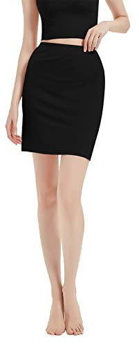 Micoden Jupon sous Robe Femme Jupe Lingerie sous-vêtement Invisible Demi-Jupe Jupon Elastique Mi-Long Petticoat Elégant pour Mariage Fille