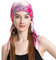 ZLYC Damen Chemo Turban Mütze Vorgebundenes Kopftuch Headwraps Leichte Hut(Blumenmuster in Pink)