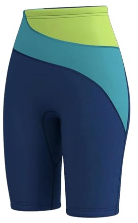 Scuba Diving Shorts Men 3mm Neoprene Shorts Cycling Keep Warm Swimwear Wetsuit Pants for Swimming Freediving Water Aerobics, Blue L