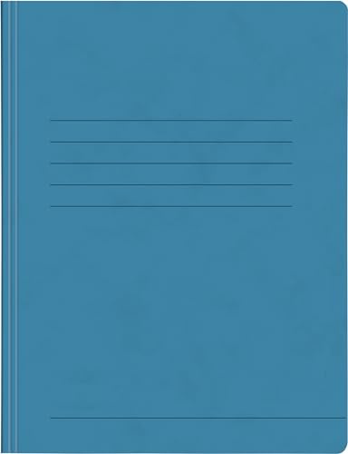 Papiertiger Schnellhefter aus Karton/Pappe für Schule und Büro (Pressspankarton, türkis, 14er Pack)