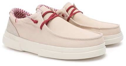 PITAS | SIRMIONE | Mocasines de Mujer | Náuticos Casual | Zapatillas de Tela | Zapatos sin Cordones | Deportivas Casuales | Calzado de Walkinpitas | Beige 41