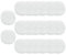 TPZORJX 20 Stück stilleinlagen,stilleinlagen waschbar,Waschbare Hautfreundlich Pads,3 Schichten 10cm Wiederverwendbar Stilleinlagen,Auslaufsicher, Saugfähig & Ultraweich für Stillen
