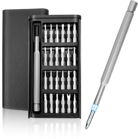 24 in 1 Mini-Präzisions-Schraubendreher-Satz, Professionelles Magnetisches Reparaturwerkzeug, Winziges Torx-Kit für Telefon, Macbook, Computer, Uhr, Laptop, Glocke, Brille, Elektronik