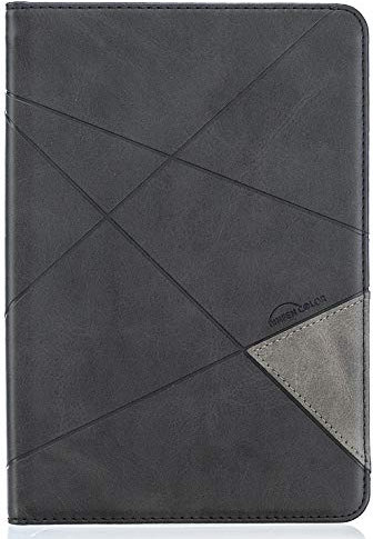 Custodia in pelle per tablet da 8 pollici compatibile con Amazon Fire HD 8 Tablet 2020, custodia magnetica pieghevole con supporto e slot per schede, per uomo/donna, accensione e spegnimento