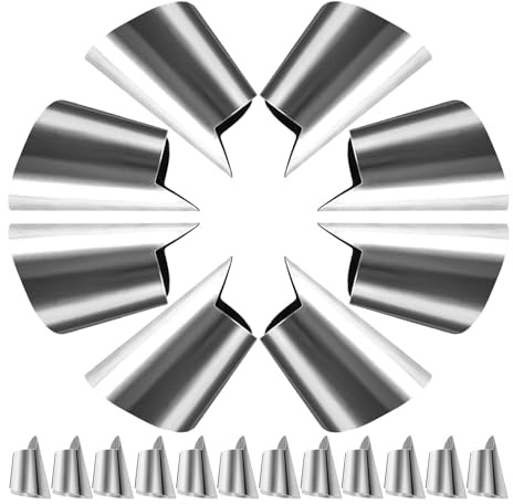 SHINEOFI Protector de Uñas de Acero Inoxidable para Cortar y Pelar en Cocina, 20 Piezas, Resistente y Seguro para Proteger Dedos y Uñas al Cocinar