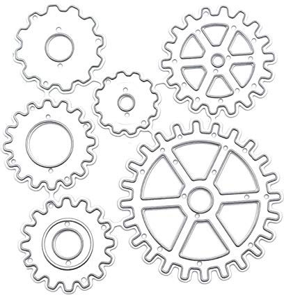 Puzzle geprägtes Zahnrad Stanzmaschine Stanzschablone, Scrapbooking Prägeschablonen Stanzformen Schablonen Für Scrapbooking, Fotopapier, Karten, Handwerk Prägen DIY Herstellung Geburtstag Geschenk