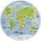 Talking Tables 1000 Piece World Map Puzzle for Adults | Unique Circular Jigsaw with Famous Landmarks, Travel Gifts, Present, PUZZLEWORLD