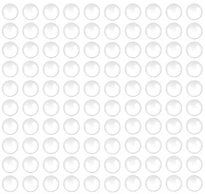 100 stycken gummibuffert, gummifötter självhäftande elastiska buffertar dörrbuffert, dörrstopp vägg, gummidämpare för dörrar, skåp, möbler, klar, 8 mm