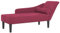 vidaXL Chaise Longue avec Coussins Rouge Bordeaux Velours, canapé rembourré, canapé pour Chambre à Coucher, canapé à 2 Places, canapé, siège de Salon