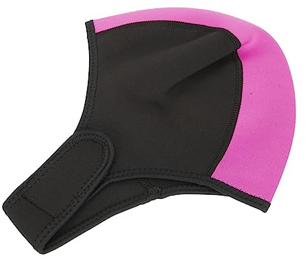 TOYANDONA Neoprene Rubber Swimming Cap Warm Keeping Bathing Hat for Outdoor Diving and Winter Swim Unisex Stretchable Swim Hood for Men and Women