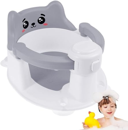 Yonuaret Siège de bain pour bébé - Antidérapant - Avec ventouse - Indispensable pour les bébés de 6 à 24 mois - Pour les nouveaux parents, les familles soucieuses de la sécurité - Indispensable pour