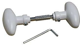 Quincadeco Bouton double ovale blanc Alu