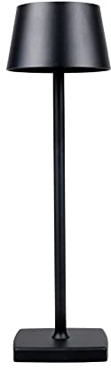Soul & Saints PREMIUM Tischlampe schwarz matt LED warmweiß massiv Tischleuchte dimmbar touch extrem hell Lampe (schwarz matt)