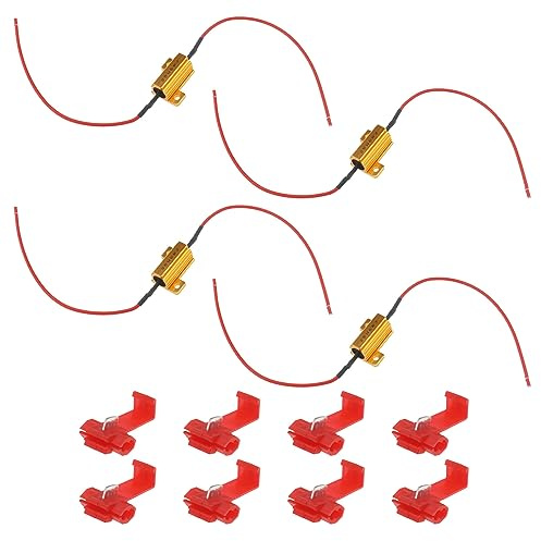 ECSiNG 4 resistori di carico 25 W 6 Ohm LED indicatori di direzione resistore lampeggiatore adattatore flash fix errore per indicatori di direzione LED lampadine fari targa luce fendinebbia DRL