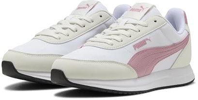 PUMA Unisex R78 Lightwind Sneaker, Weiß Poised Pink Vapor Grey, 42.5 EU