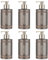 VIVIAN GRAY 4160 Crystals Seifenspender mit Creme Seife, braun (6er Pack)