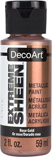 DecoArt Americana Extreme Sheen Jar of Paint, Acrylic, Rose Gold, 3.5 x 3.5 x 10 cm