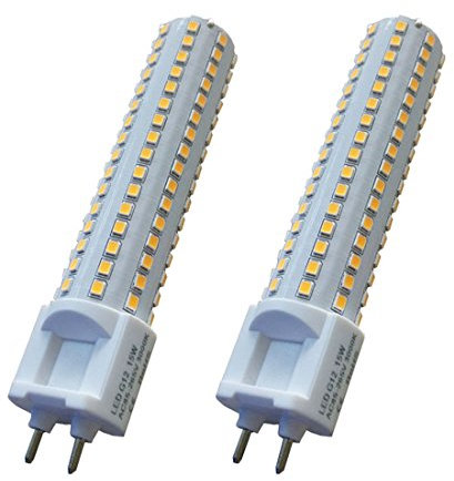 YAKAiYAL G12 Lampadina a LED 15W Bianco Freddo 6000K 2835 SMD 85-265V Lampada al mais Ricambio 150W Alogeno Lampadine (2-Pack, Non-Dimmerabile)