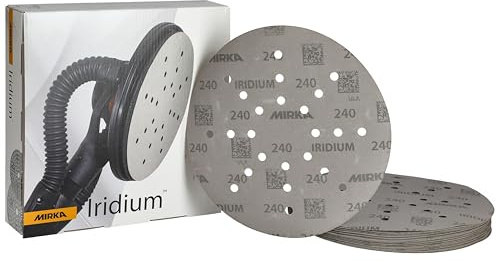Mirka abrasive sandpaper Iridium 225mm grit 240 25 pcs hook & loop