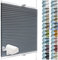 SchattenFreude Waben-Plissee für Fenster | 100% verdunkelnd/Blackout | Mit Klemm-Haltern | Klemmfix ohne Bohren | Anthrazit (Weiße Rückseite), Breite: 100cm x Höhe: 130cm