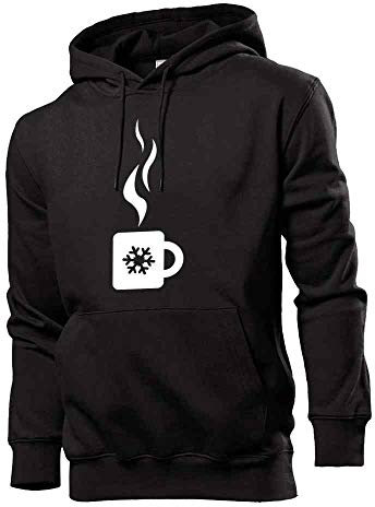 Sweatshirt à capuche pour homme avec motif tasse de vin chaud - shirt84.de - Noir - XXX-Large