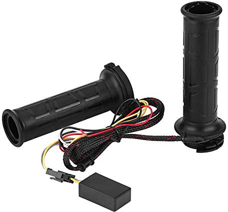Motorrad Heizgriffe, 1 Paar 12V 22mm 7/8 Zoll Motorradlenker Elektrischer Heizgriff Motorrad Griffheizung, Motorrad Beheizte Handstange für Motorrad mit 22mm Lenker
