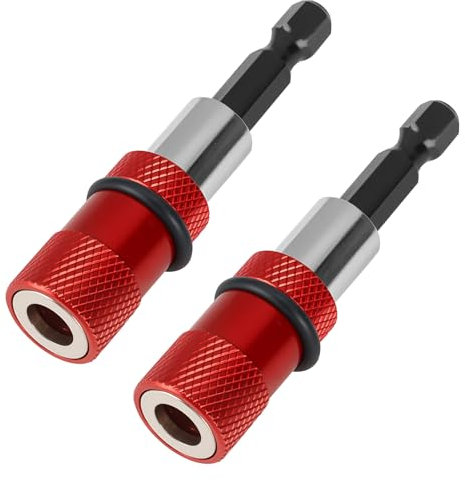 Screwdriver Bit Holder, 2pcs Magnetic Screwdriver Bit Holder Magnetic Bit Holder Drywall Screwdriver Plasterboard Tools 1/4 Inch Hex Shank Drywall Bit