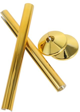 VILLFUL 2 Juegos Cubiertas Decorativas de Tubo para Radiadores Accesorios de Plomería Color Dorado Instalación y para Baños y Calefacción