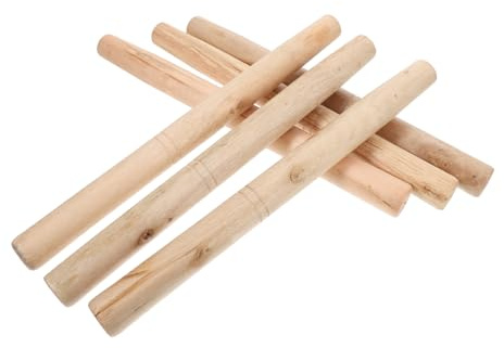 ibasenice 6pezzi Manici in Legno Durevole Per Sostituzione Di Attrezzi Agricoli Inclusi Martelli Accette Zappe e Design Ergonomico e Superficie Levigata Per Comfort Durante Uso Prolungato