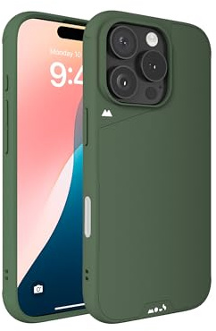 Mous for iPhone 16 Pro Max Case MagSafe Compatible with Camera Control Button- Limitless 6.0 - Green - Protective Shockproof Phone Cover