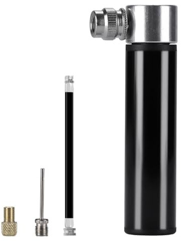 TenaLucy Ligero Bomba Bicicleta, Resistente al Desgaste Inflador Bicicletas, Impermeable Hinchador Bicicleta, Herramientas Bicicletas Bomba de Aire, Negro Bombas Biciclete Mini para Balón de Fútbol