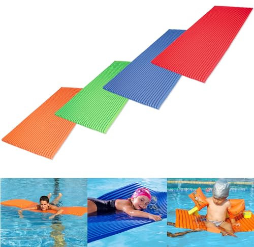 Sport-Thieme Aqua Gymnastikmatte | Wassermatte für Aquafitness, Therapie, Reha, Kinder | 87x65x3 cm o. 200x90x3 cm | Aus wasserfestem, elastischem Polymat | Zufällige Farbauswahl