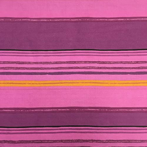 Kt KILOtela - Tela por Metros de sábana Estampada - Algodón y poliéster - Ancho 270 cm - Confeccionar Ropa de Cama, decoración, Manualidades | Rayas horizontales, Lila