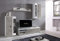Beauty.Scouts Wohnwand Bianca II 4-teilig weiß grau Betonoptik 243,1x190x40,2cm (B/H/T) Mediawand Wohnzimmerwand Wohnzimmerschrank Mediaaufbewahrung