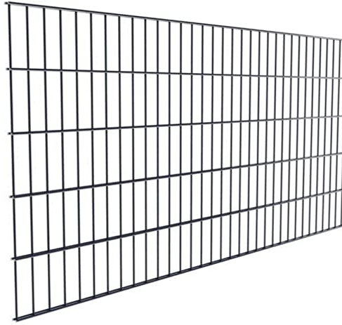 Doppelstabmatte Element 2,5 m 6/5/6 NUR MATTE Gittermatte Zaunelement Anthrazitgrau 1830 mm